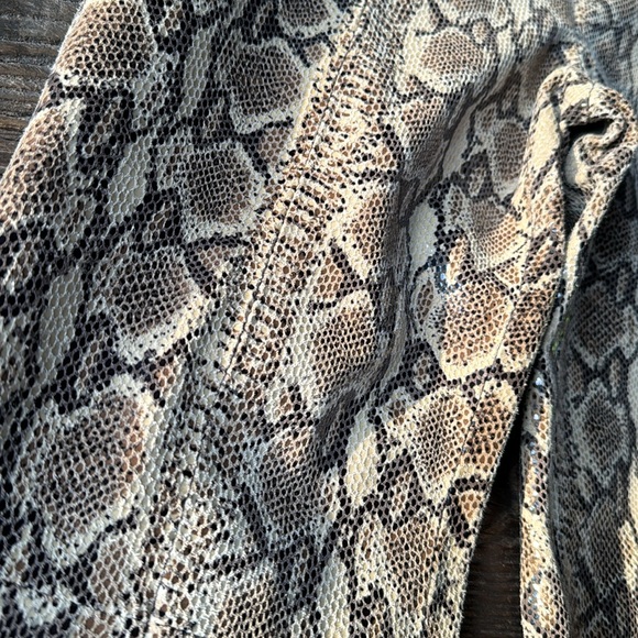 Vintage Vakko python embossed leather pants EVC size 28 - Picture 5 of 10